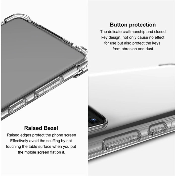 IMAK For Samsung Galaxy S24+ Anti-Scratch Case TPU Phone Cover - Transparent - 3