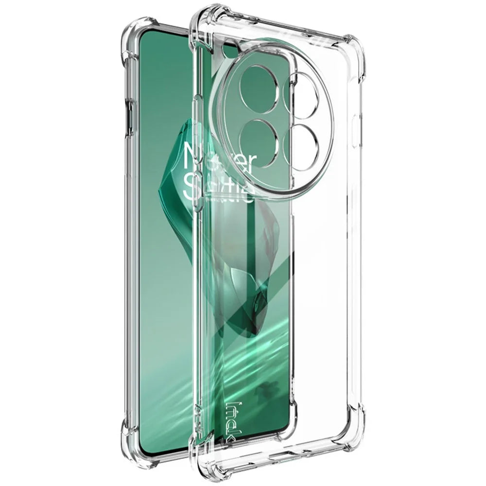 IMAK For OnePlus 12 5G HD Clear Case TPU Phone Back Cover - Transparent - 1