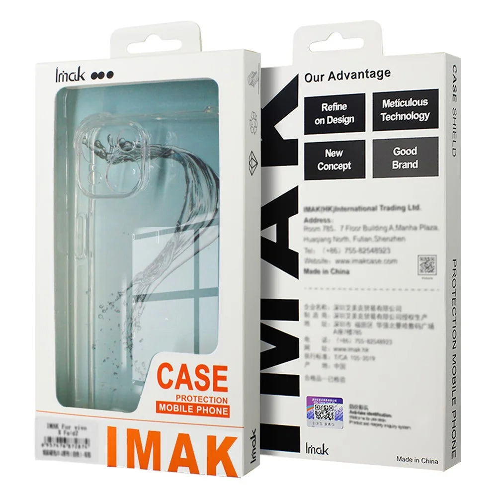 IMAK For OnePlus 12 5G HD Clear Case TPU Phone Back Cover - Transparent - 7