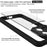 IMAK UX-9A Series for OnePlus 12 5G Anti-drop Clear Phone Cover TPU+PC Case - 3