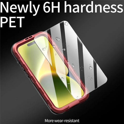 SHELLBOX M Series Metal IP68 Diving Case for iPhone 15 Waterproof Case Compatible with MagSafe - Red - 2