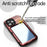 SHELLBOX M Series for iPhone 13 Pro Max 6.7 inch Metal Waterproof Case IP68 Diving Phone Case - Red - 3