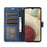 For Samsung Galaxy A05s 4G Leather Case with Strap Orchid Butterfly Pattern - Blue - 2