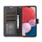 Leather Cover for Samsung Galaxy A33 5G Wallet Stand Case Orchid Butterfly Pattern - Black - 3