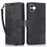 For Samsung Galaxy A04e 4G / F04 4G / M04 4G Leather Wallet Case Orchid Butterfly Pattern - Black - 1
