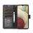 For Samsung Galaxy A04e 4G / F04 4G / M04 4G Leather Wallet Case Orchid Butterfly Pattern - Black - 3