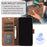 For Samsung Galaxy A14 4G / 5G Wallet Case Leather Cover Orchid Butterfly Pattern - Brown - 4
