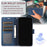 For Samsung Galaxy A13 4G / 5G Orchid Butterfly Leather Wallet Case with Strap - Blue - 4