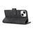 Wallet Leather Cover for iPhone 14 Plus Phone Case Orchid Butterfly Pattern - Black - 2