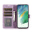 For Samsung Galaxy S23 Phone Case Wallet Folding Stand Orchid Butterfly Pattern - Purple - 3
