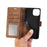 PU Leather Flip Case for iPhone 14 Pro Phone Wallet Cover Butterfly Orchid - Brown - 4