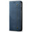 For vivo S18e 5G Phone Cover Stand Wallet Jeans Cloth Texture PU Leather Case - Blue - 5