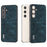 ABEEL For Samsung Galaxy S24+ PU Leather Phone Cover Litchi Texture Protective Case - Blue - 2