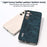 ABEEL For Samsung Galaxy S24+ PU Leather Phone Cover Litchi Texture Protective Case - Blue - 4