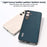 ABEEL For Samsung Galaxy S24+ Nappa Pattern Case Genuine Cow Leather Shockproof Cover - Green - 4