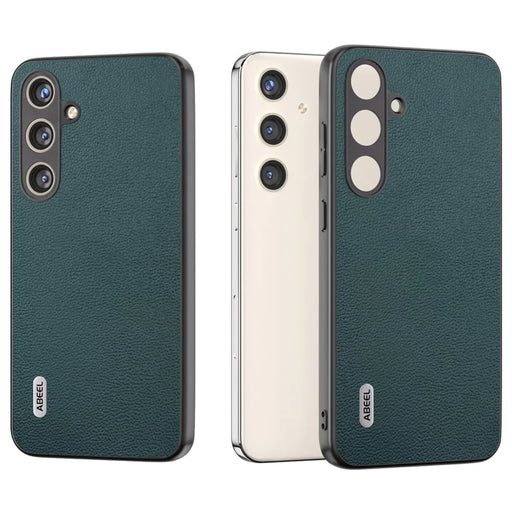 ABEEL For Samsung Galaxy S24 Back Protective Case Litchi Texture Phone Cover - Midnight Green - 2