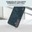 ABEEL For Samsung Galaxy S24 Litchi Texture Phone Case PU Leather+PC+TPU Anti-Scratch Cover - Blue - 3