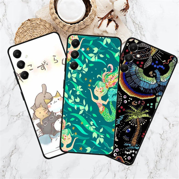 For Samsung Galaxy A05s 4G Soft TPU Case Phone Protective Cover Pattern Printing - Pineapple Flower - 5
