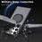 For Samsung Galaxy S24 Ultra Case Magnetic Phone Cover Rotary Ring Kickstand - Black - 3