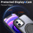 For iPhone 12 / 12 Pro Magnetic Case Rotary Ring Kickstand Phone Cover - Black - 5