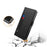 For Samsung Galaxy A05s 4G Case Stand PU Leather Phone Shell with Mirror - Black - 4