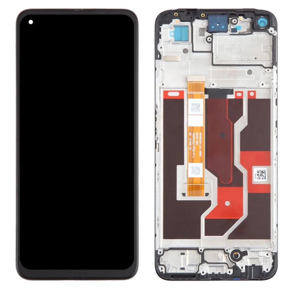 For Oppo A76 Grade B LCD Screen and Digitizer Assembly + Frame Replacement Part (without Logo) - 1