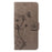 For iPhone 6 / 6s / 7 / 8 / SE (2020) / SE (2022) PU Leather Cases Flower Pattern Wallet Stand Phone Cover with Strap - Grey - 6