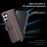 For Samsung Galaxy A35 5G Case Genuine Split Leather Phone Cover with Wallet Stand - Black - 4