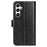 For Samsung Galaxy A35 5G PU Leather Phone Cover Crazy Horse Texture Wallet Card Slots Case - Black - 7