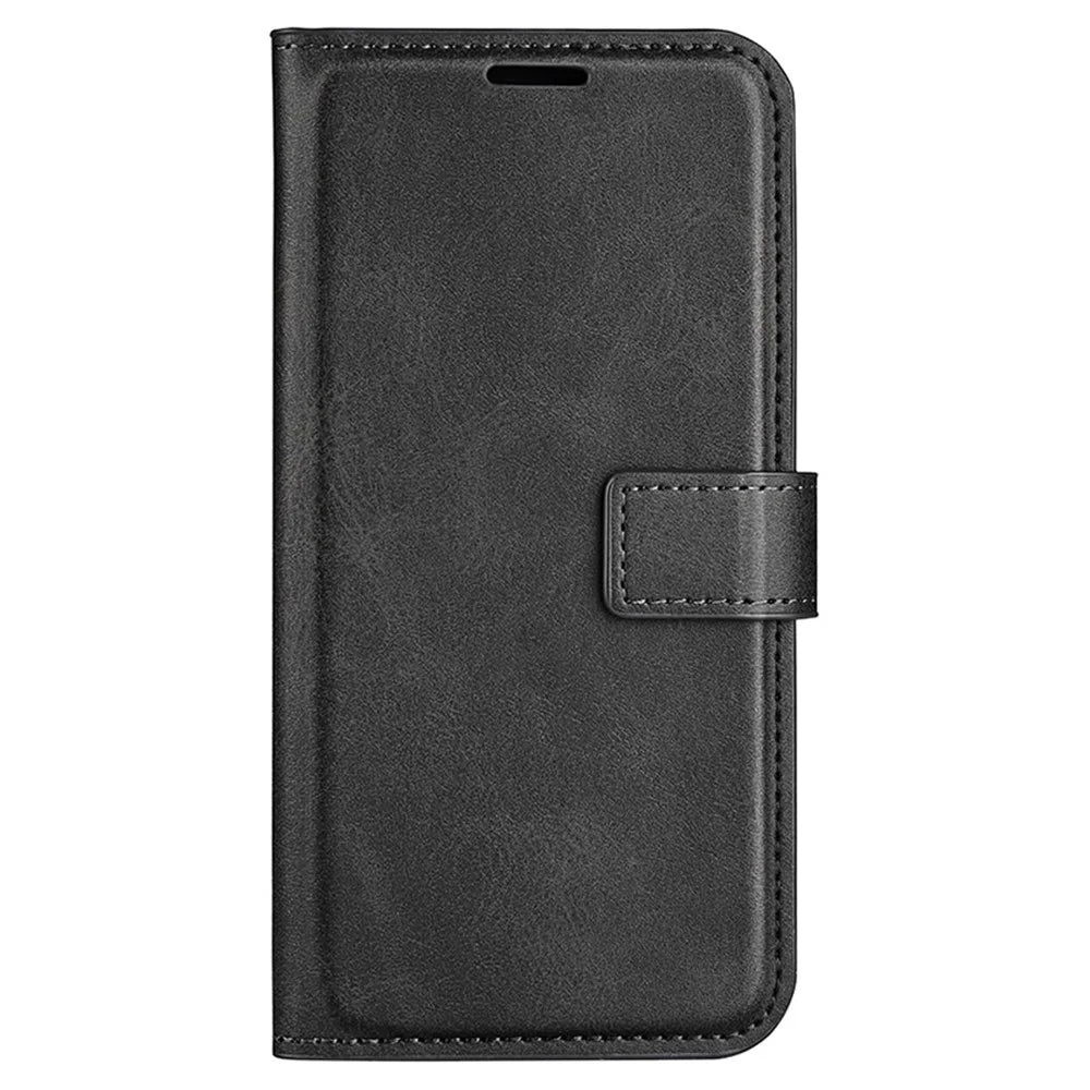 For Samsung Galaxy A35 5G Case Collection Flip Shockproof PU Leather Phone Cover - Black - 6
