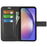 Wallet Case for Samsung Galaxy A55 5G Magnetic Flip PU Leather Phone Cover - Black - 2