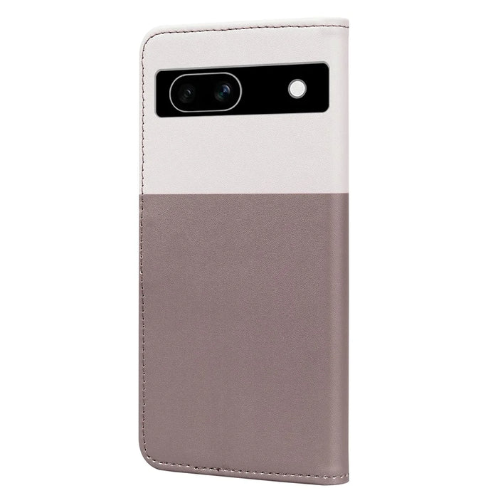 Cartoon Pet Series for Google Pixel 7a Shockproof Case Wallet Phone Cover - Bean Pink - 7