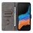 For Samsung Galaxy Xcover6 Pro 5G Phone Case Leather Cover RFID Blocking Wallet - Black - 2