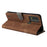 For Wiko Voix U616AT Phone Case RFID Blocking Leather Cover with Strap - Brown - 4