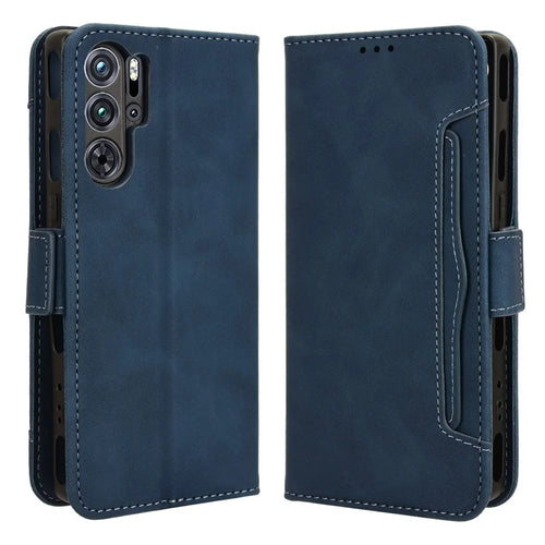 For ZTE nubia Red Magic 9 Pro 5G / 9 Pro+ 5G Wallet Phone Case Card Slots Leather Cover - Blue - 1