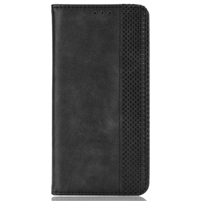 For ZTE nubia Red Magic 9 Pro 5G / 9 Pro+ 5G Leather Case Magnetic Flip Wallet Cover - Black - 6