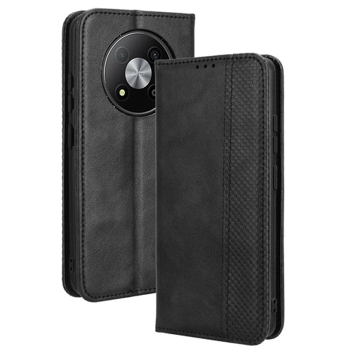 For ZTE Blade A73 Pro 5G / A73 5G / Optus X Pro 5G Leather Wallet Case Folio Flip Phone Cover - Black - 1