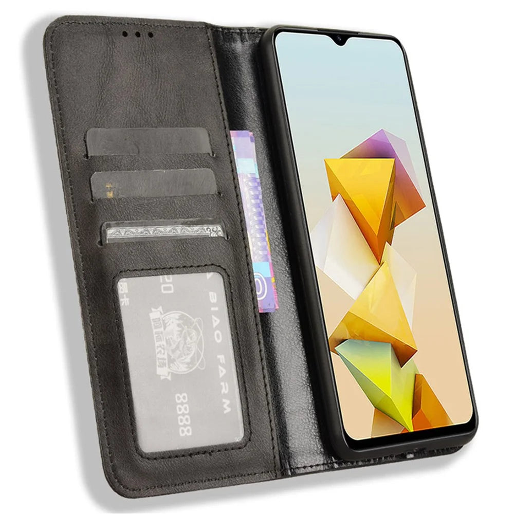 For ZTE Blade A73 Pro 5G / A73 5G / Optus X Pro 5G Leather Wallet Case Folio Flip Phone Cover - Black - 2
