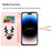 For iPhone 14 Pro Max Deer Decor Case Gradient Crocodile Texture Shockproof Phone Cover - Green - 2