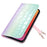For iPhone 14 Pro Max Deer Decor Case Gradient Crocodile Texture Shockproof Phone Cover - Green - 7