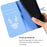 For iPhone 14 Protective Case Gradient Crocodile Texture Deer Decor Phone Shell with Stand - Blue - 5