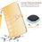 For iPhone 14 Plus Wallet Case Gradient Crocodile Texture Protective Phone Cover - Yellow - 6