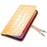 For iPhone 14 Plus Wallet Case Gradient Crocodile Texture Protective Phone Cover - Yellow - 7