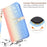 For iPhone 7 / 8 / SE (2020) / SE (2022) Case Gradient Crocodile Texture Wallet Phone Cover - Blue - 6