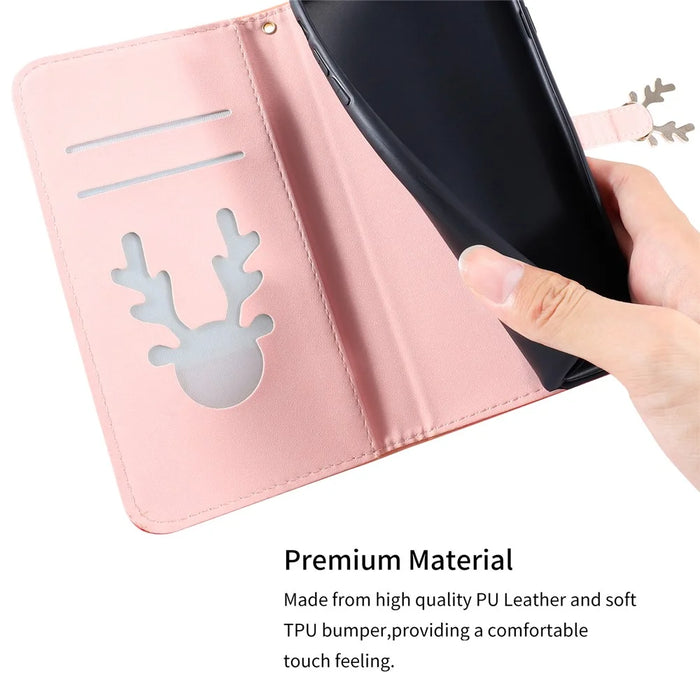 For iPhone 13 Crocodile Texture Case Gradient Color Leather Phone Cover with Strap - Red - 5
