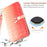 For iPhone 13 Crocodile Texture Case Gradient Color Leather Phone Cover with Strap - Red - 6
