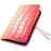 For iPhone 13 Crocodile Texture Case Gradient Color Leather Phone Cover with Strap - Red - 7