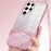 For Samsung Galaxy S22 Ultra 5G Slim Case Gradient Glitter Electroplating TPU Phone Cover - Pink - 4