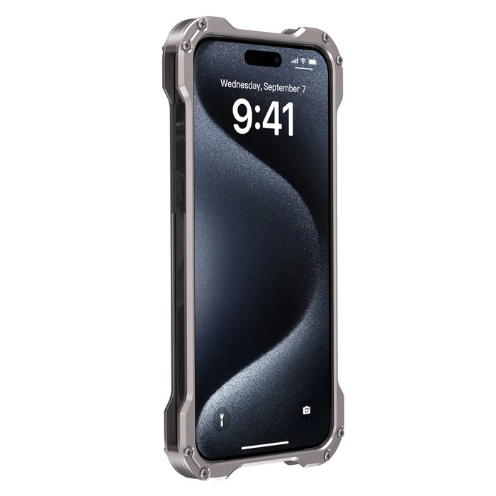 R-JUST RJ-51 For iPhone 15 Aluminum Alloy Phone Case Cover Rotatable Ring Kickstand - 3