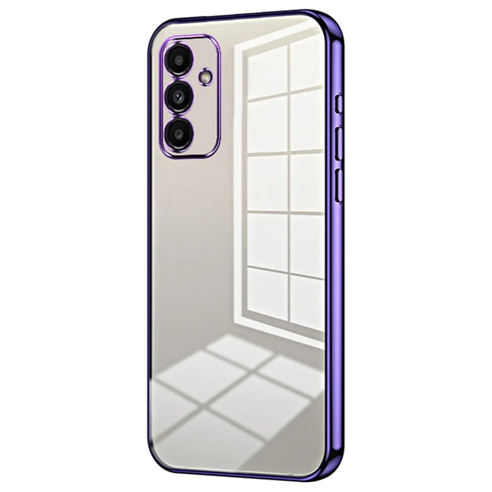 For Samsung Galaxy A13 5G Case Slim-Fit TPU Electroplating Precise Lens Cutout Protective Cover - Purple - 1